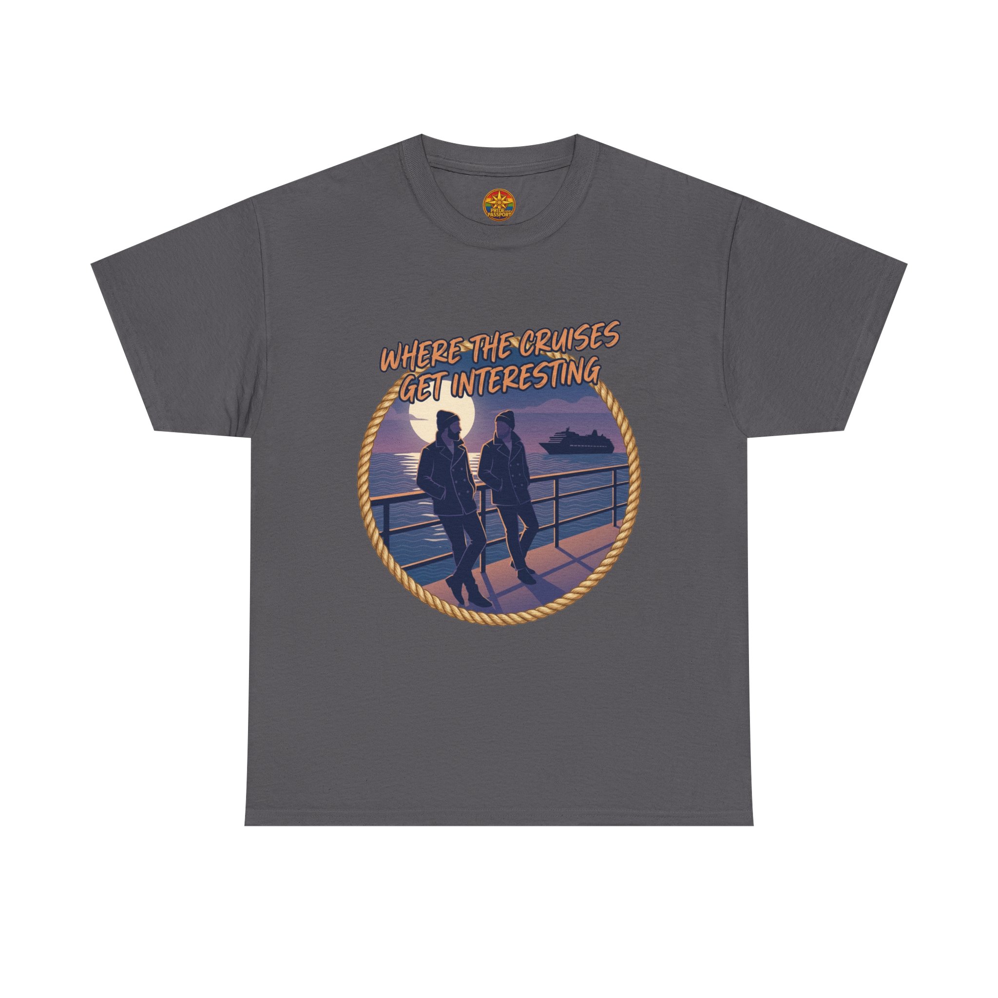 Cruise Sunset Tee — “Where the Cruises Get Interesting” Casual Graphic T‑Shirt - Image 33
