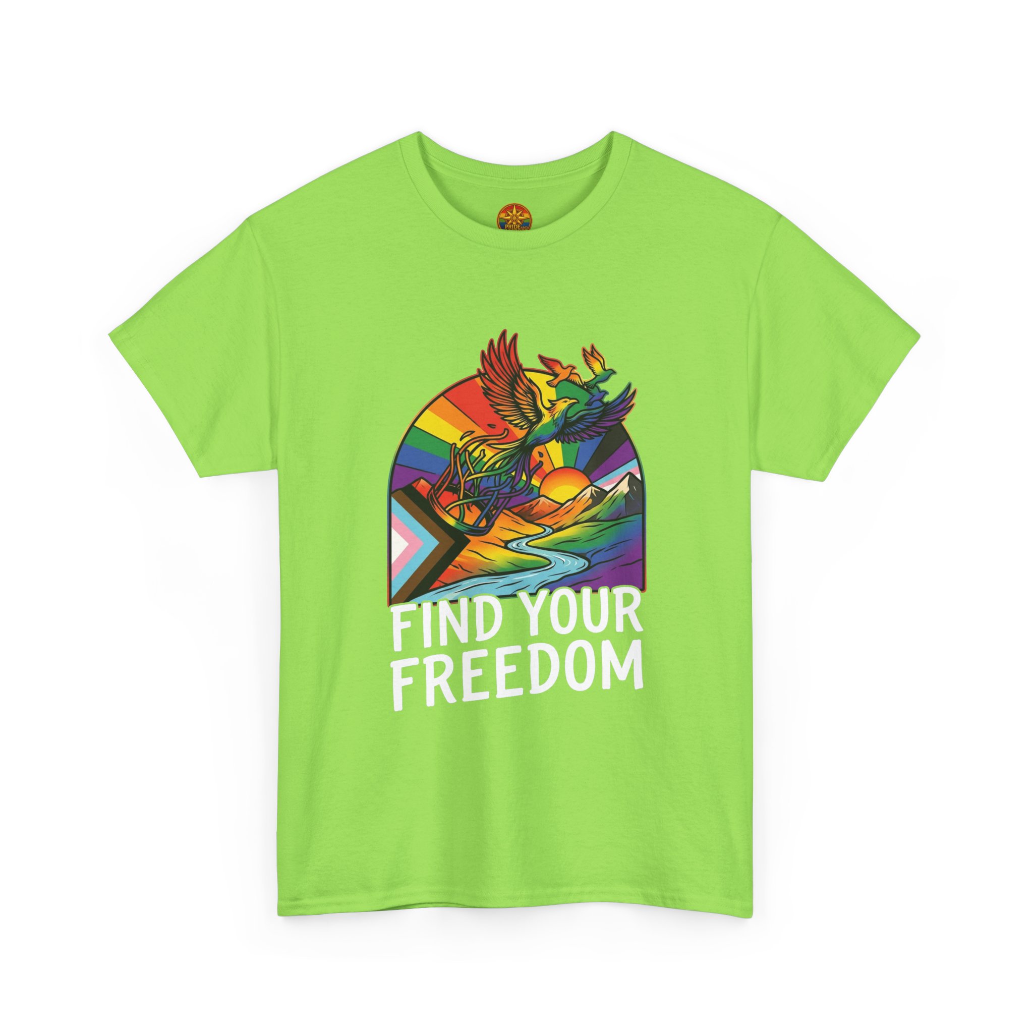 Find Your Freedom T-Shirt — Rainbow Phoenix Graphic Tee - Image 27