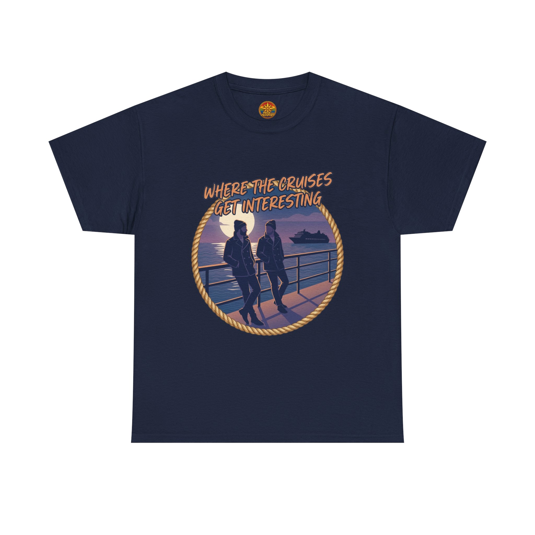 Cruise Sunset Tee — “Where the Cruises Get Interesting” Casual Graphic T‑Shirt - Image 41