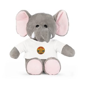 Travel Elephant Plush with Pride And Passport Logo T-Shirt