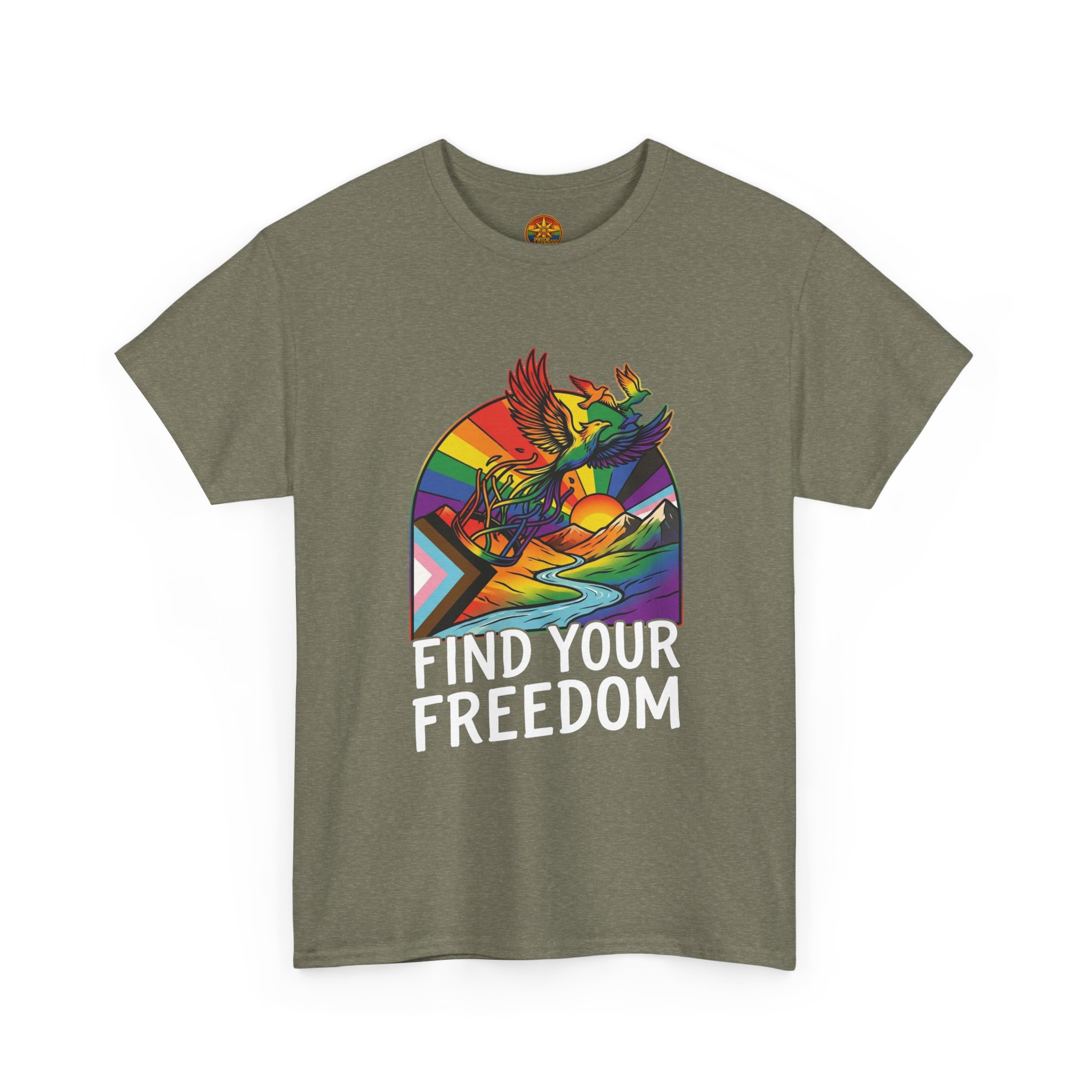Find Your Freedom T-Shirt — Rainbow Phoenix Graphic Tee - Image 19