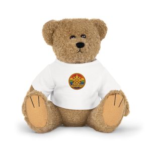 Travel Bear Plush with Pride And Passport Logo T-Shirt