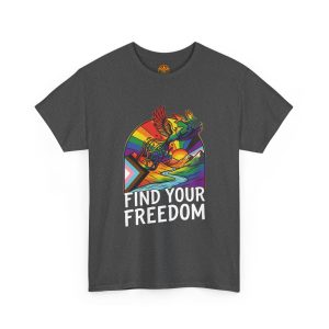 Find Your Freedom T-Shirt — Rainbow Phoenix Graphic Tee