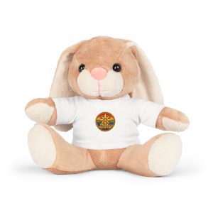 Travel Bunny Plush with Pride And Passport Logo T-Shirt