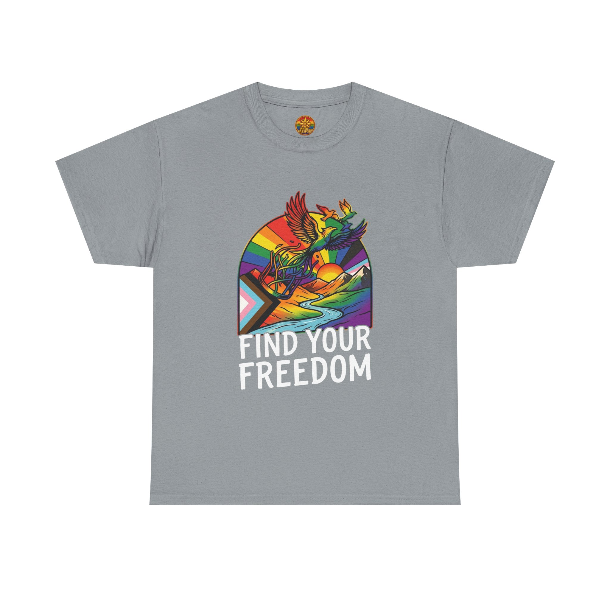 Find Your Freedom T-Shirt — Rainbow Phoenix Graphic Tee - Image 29