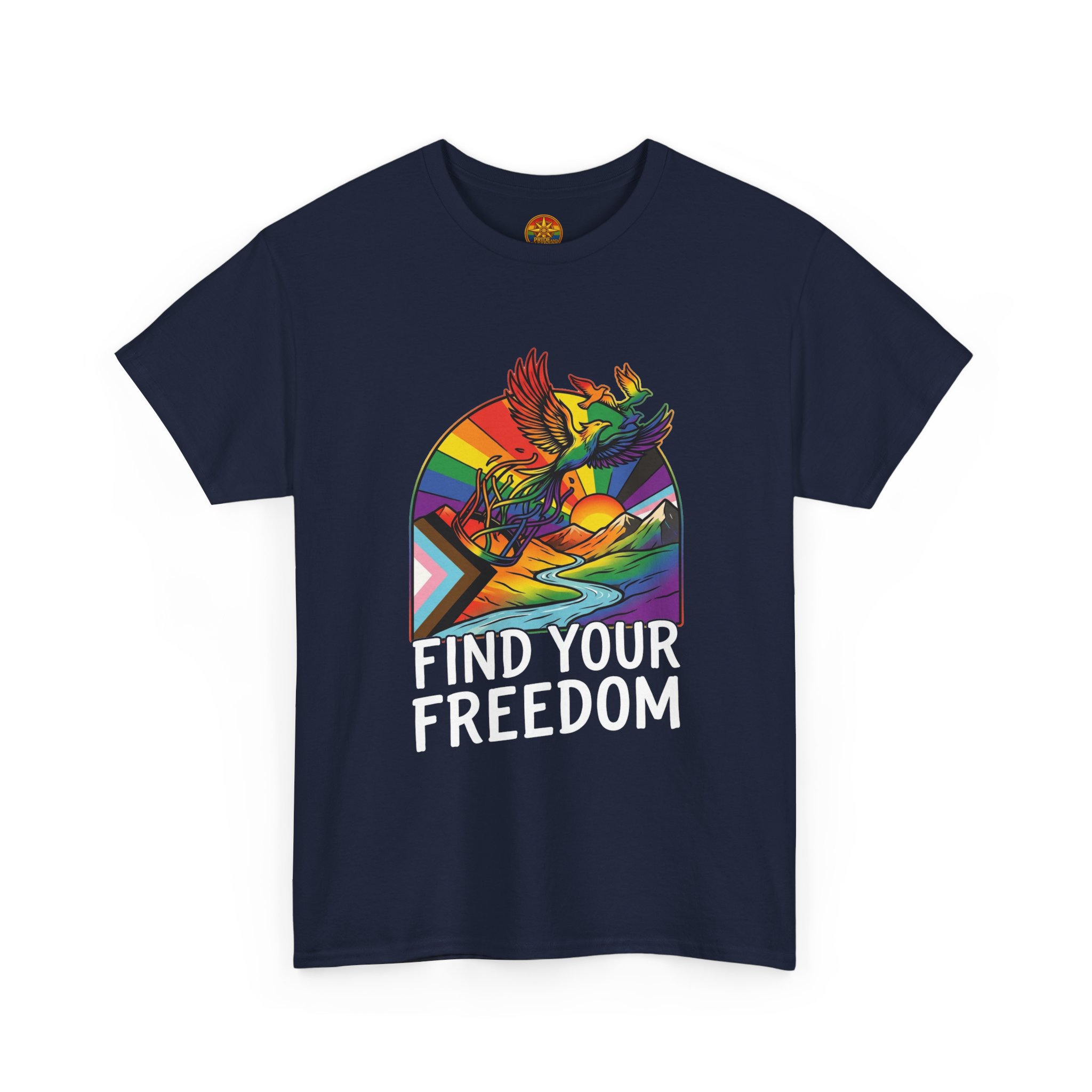 Find Your Freedom T-Shirt — Rainbow Phoenix Graphic Tee - Image 51
