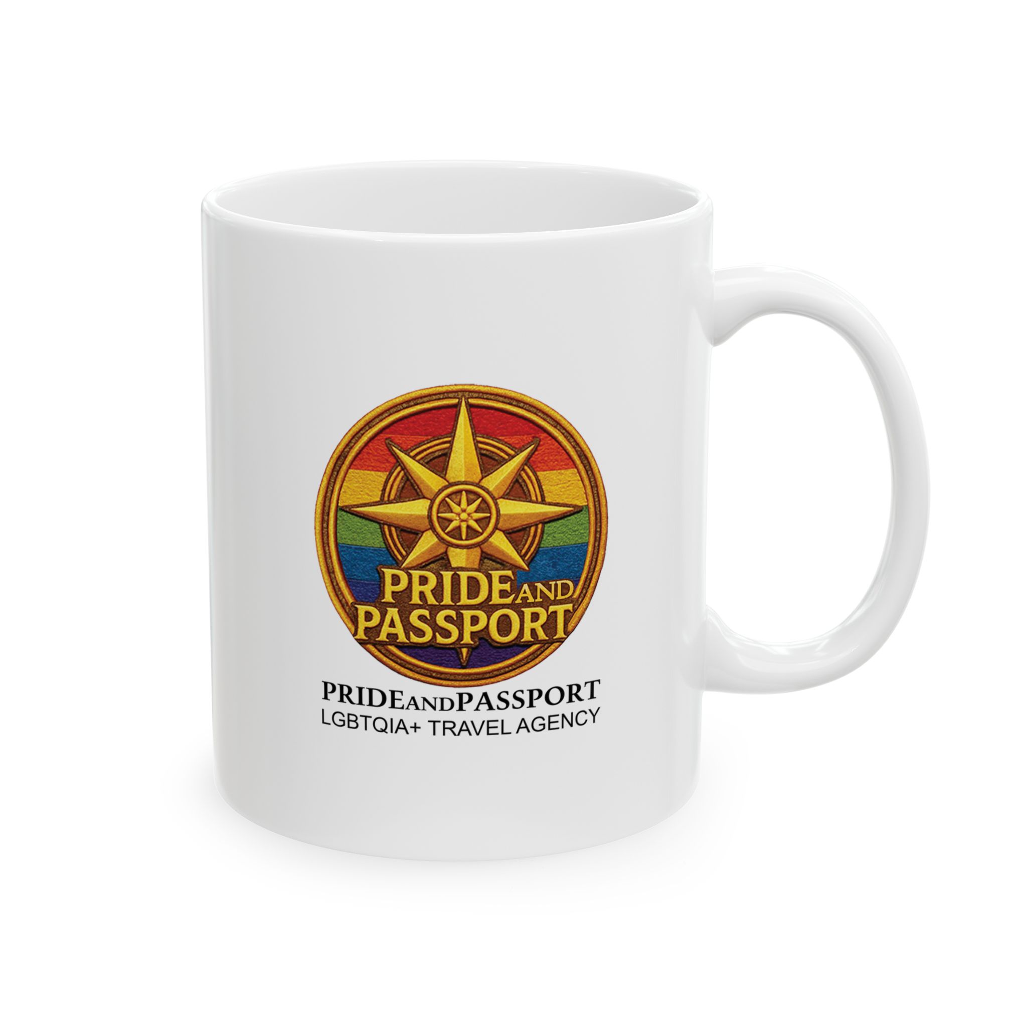 Pride And Passport White Mug - Image 4