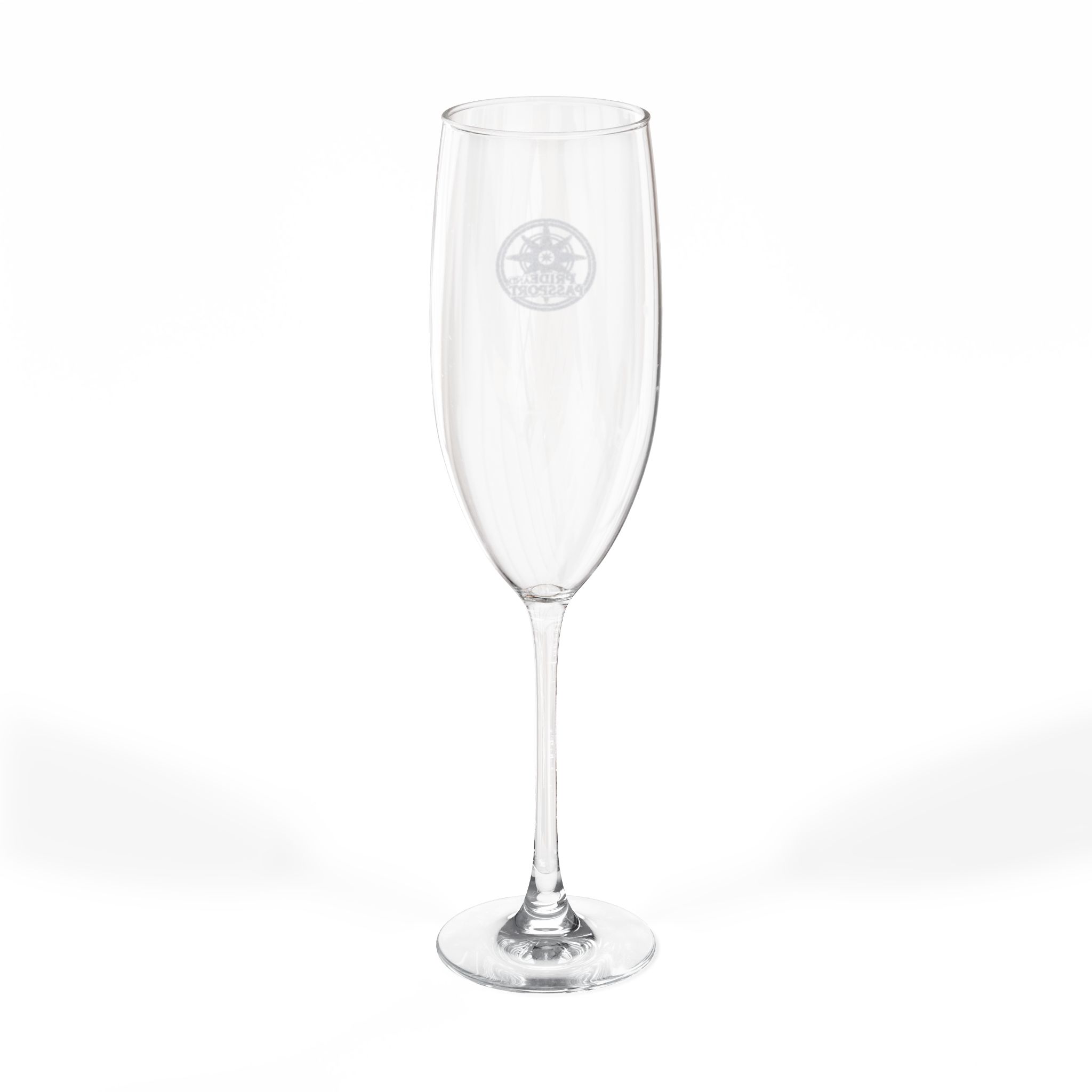 Engraved 8oz Champagne Flute — Pride And Passport Wedding & Celebration Glass - Image 2