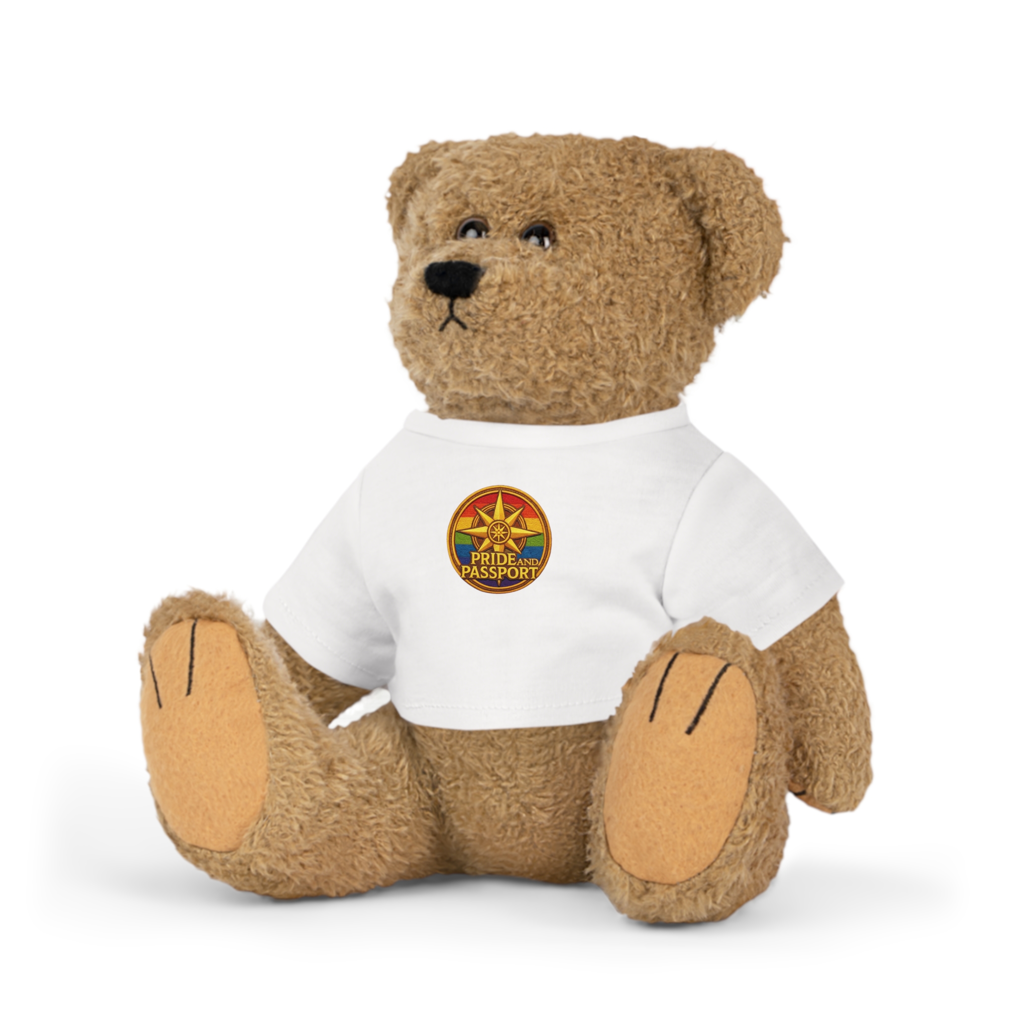 Travel Bear Plush with Pride And Passport Logo T-Shirt - Image 2