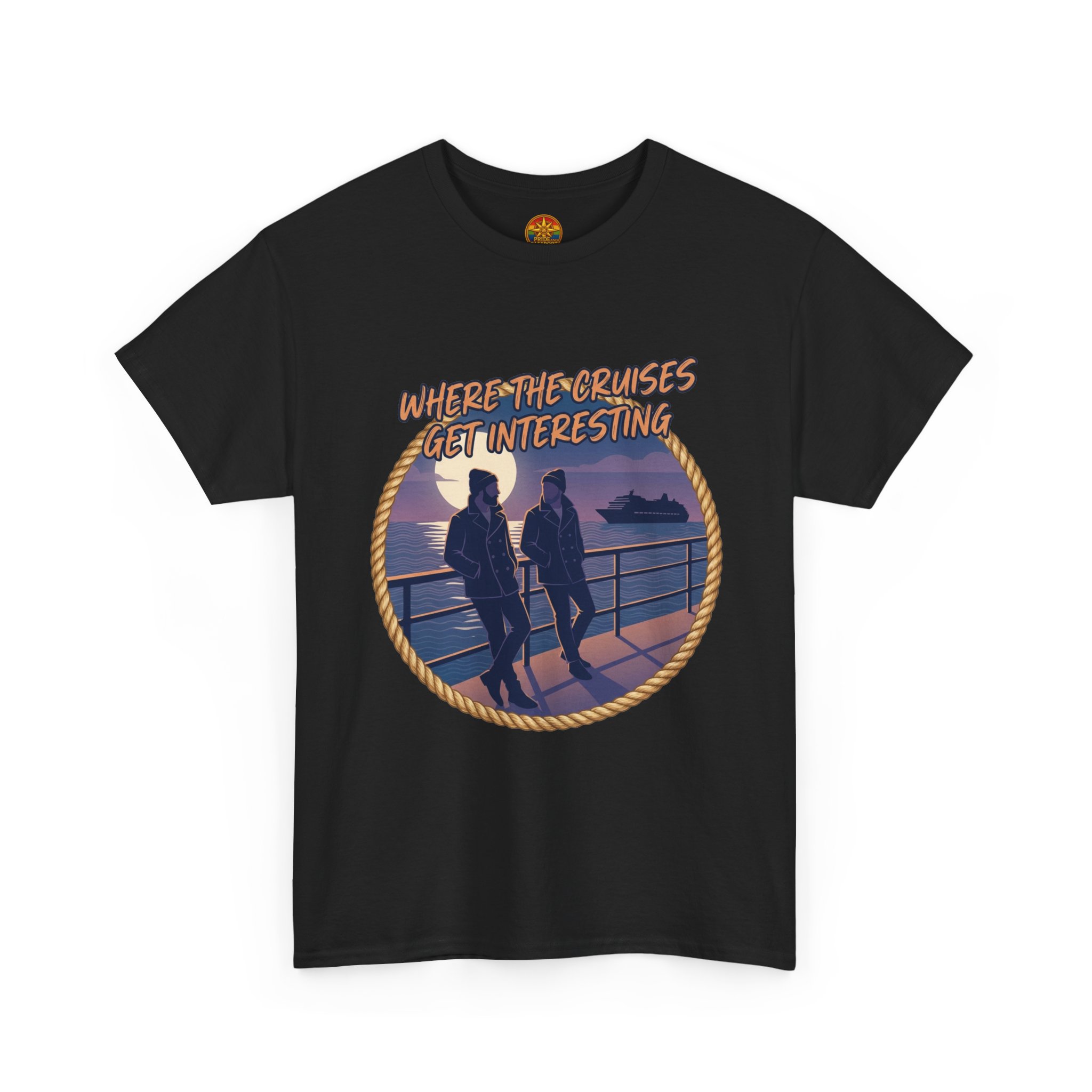 Cruise Sunset Tee — “Where the Cruises Get Interesting” Casual Graphic T‑Shirt - Image 11
