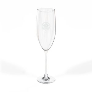 Engraved 8oz Champagne Flute — Pride And Passport Wedding & Celebration Glass