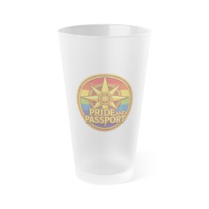 Pride Passport Frosted Pint Glass (16oz)