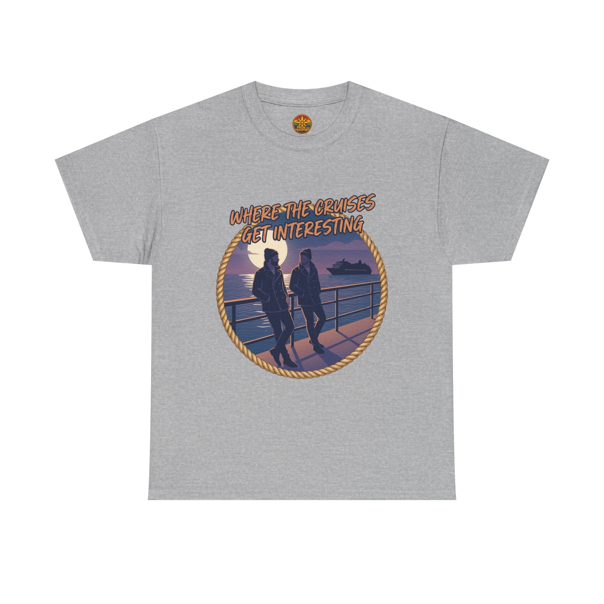 Cruise Sunset Tee — “Where the Cruises Get Interesting” Casual Graphic T‑Shirt - Image 13