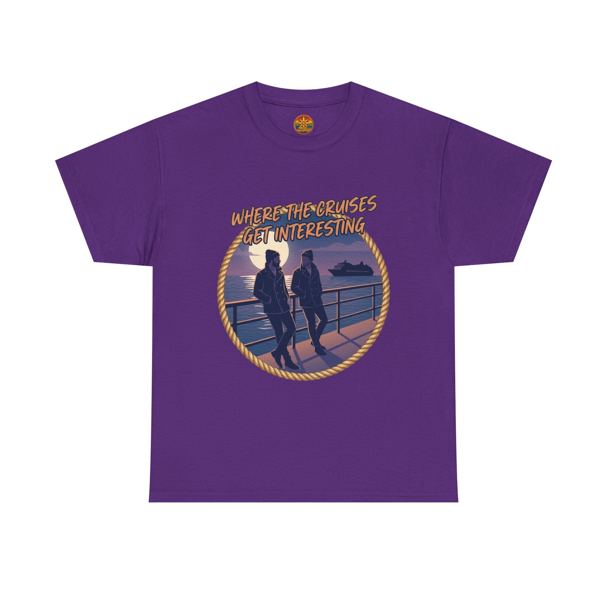 Cruise Sunset Tee — “Where the Cruises Get Interesting” Casual Graphic T‑Shirt - Image 49