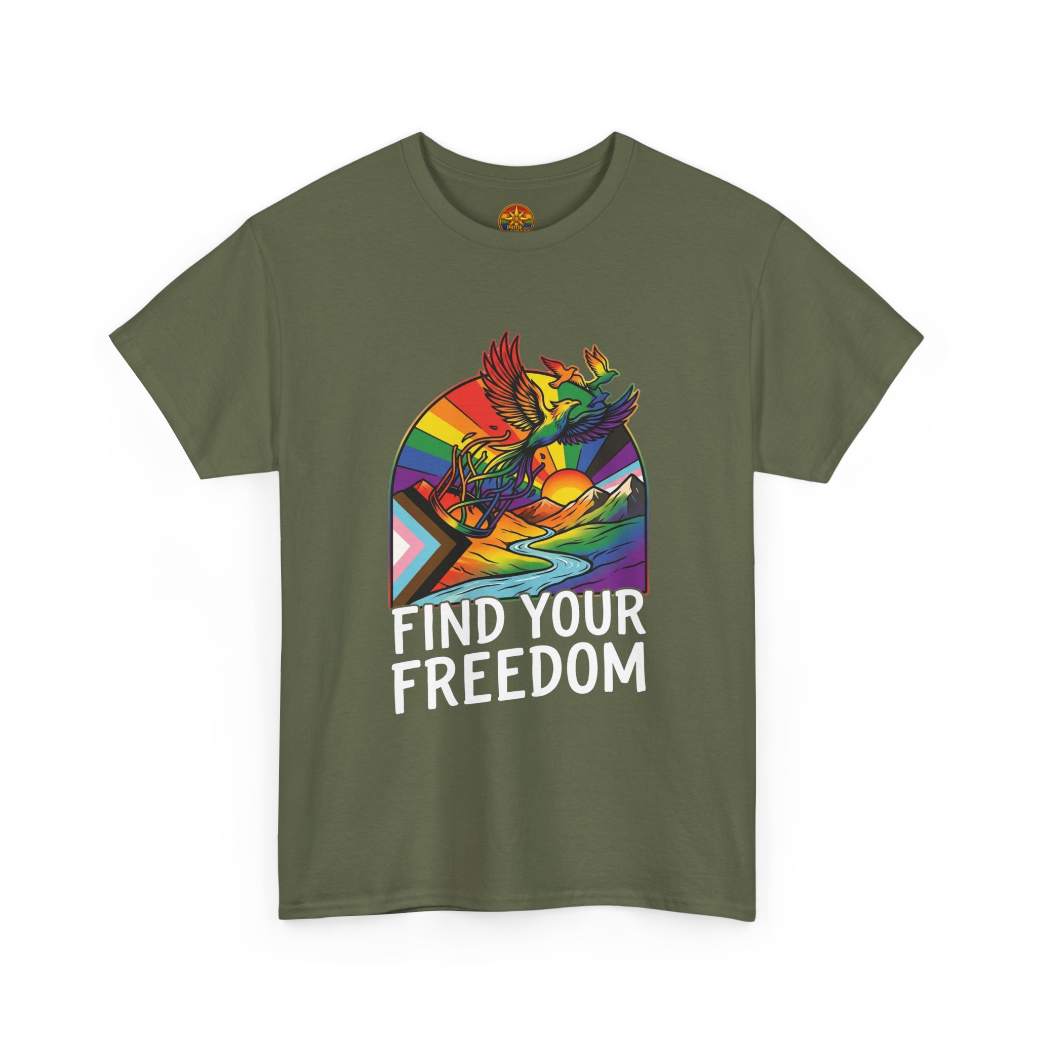 Find Your Freedom T-Shirt — Rainbow Phoenix Graphic Tee - Image 23