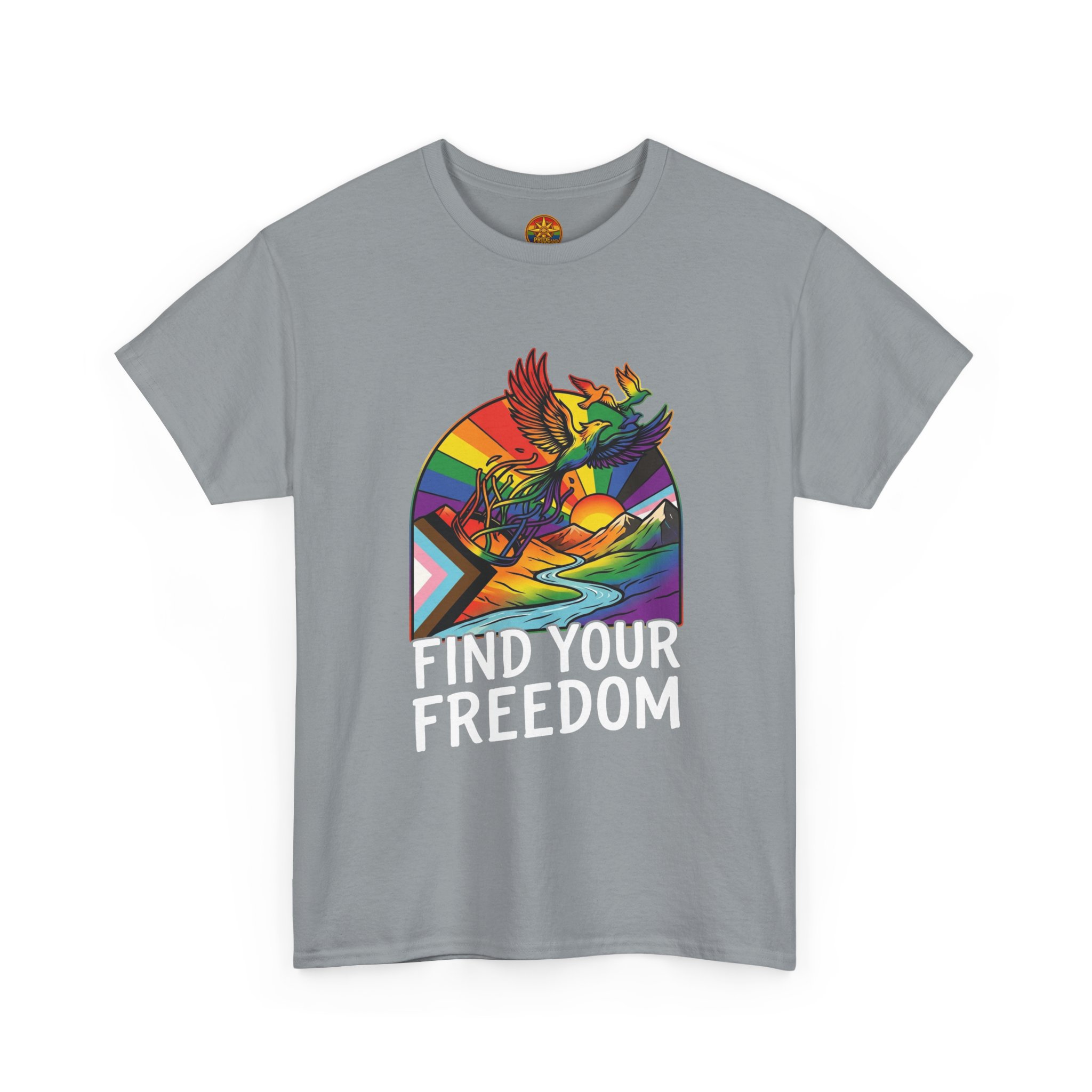 Find Your Freedom T-Shirt — Rainbow Phoenix Graphic Tee - Image 31