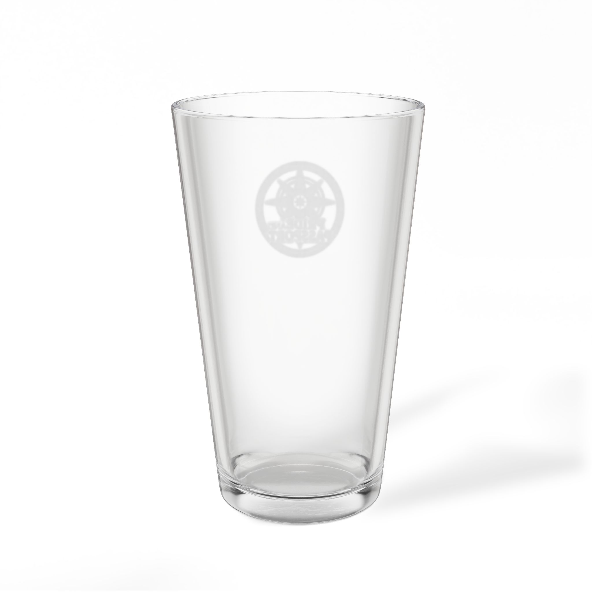 Engraved 16oz Pint Mixing Glass — Pride And Passport Design - Image 2